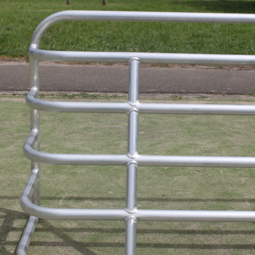 Voetbaldoeltjes Tube aluminium (1.5 x 0.75 m) 39 Voetbaldoel aluminium 150 x 75 cm voor intensief gebruik